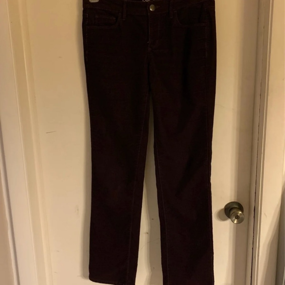 Ann Taylor LOFT Wine Color corduroy jeans